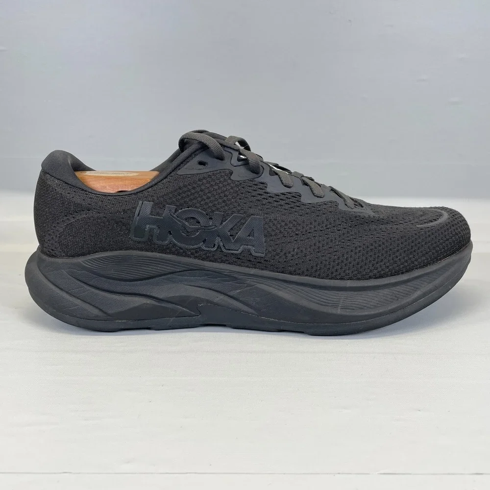 Hoka One One Rincon 4 Running Shoes Mens Size 11 D Black Mesh Athletic Sneakers